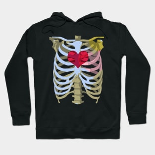 Halloween Skeleton Heart Hoodie